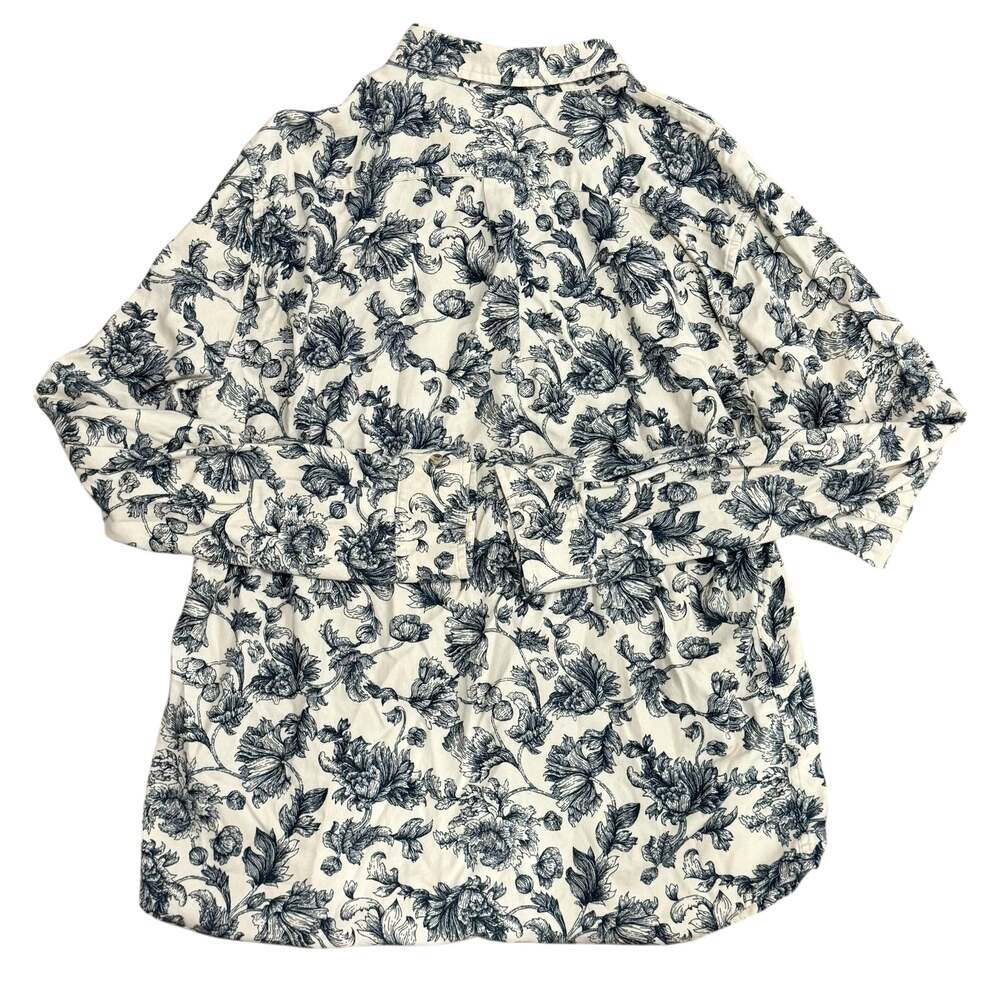 Obey Propaganda XL Floral Toile Button Down Flannel Shirt - Picture 5 of 7